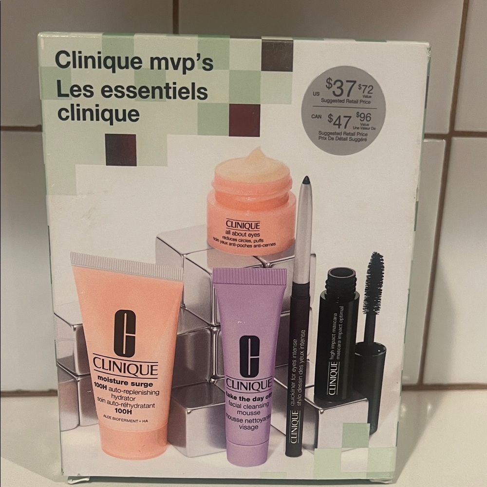 Clinique Skincare and Makeup Set New In Box